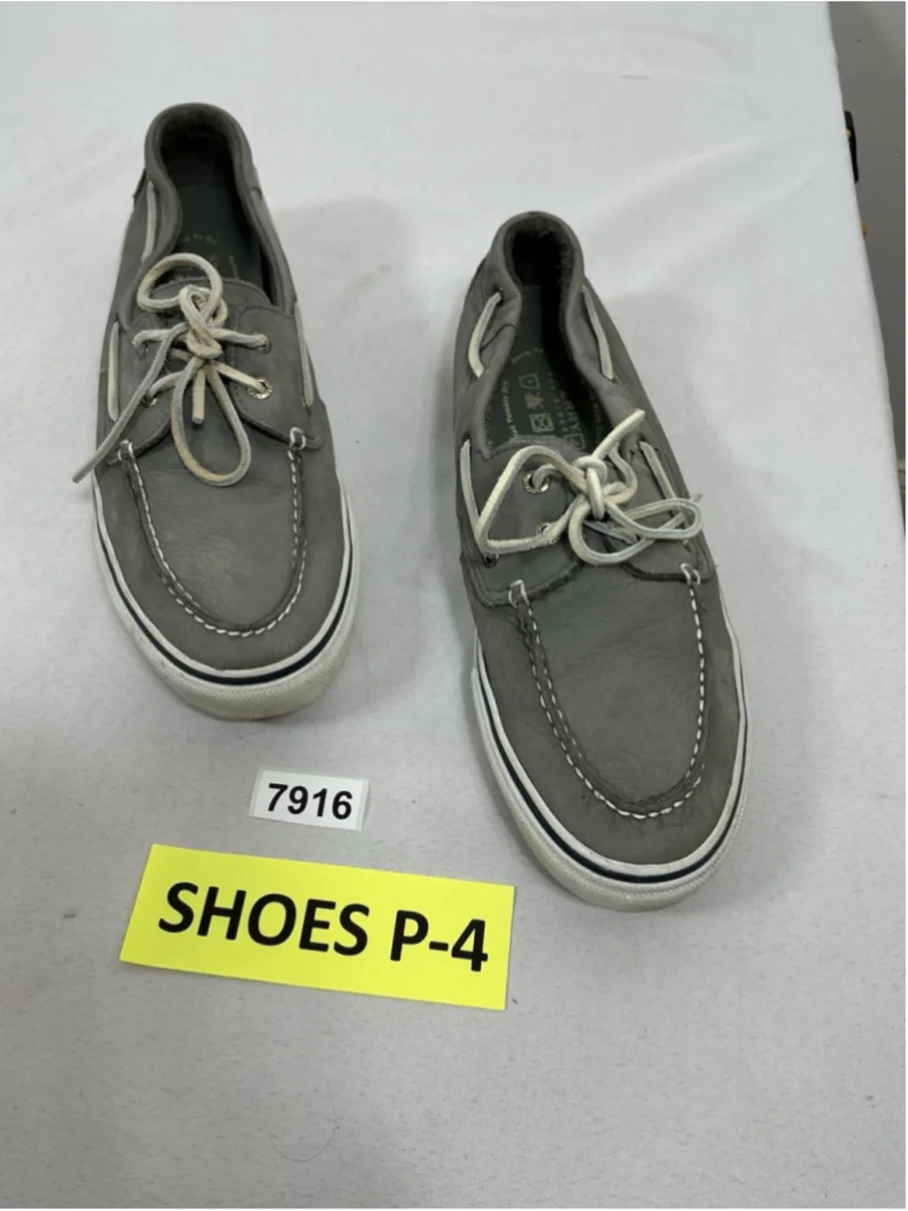 Mens Sperry Top Sider Casual Flat Boat Shoes Size 11.5 M Gray